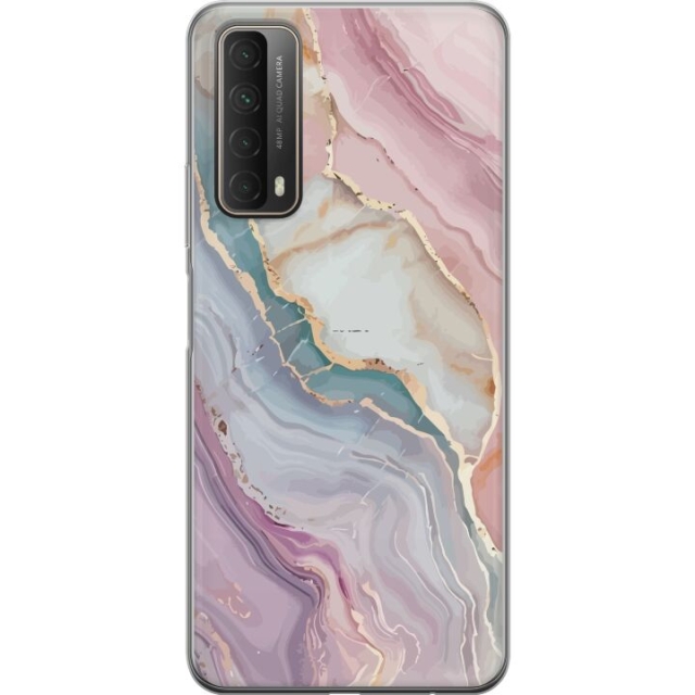 Mobile case for Huawei P smart 2021 with Marble design