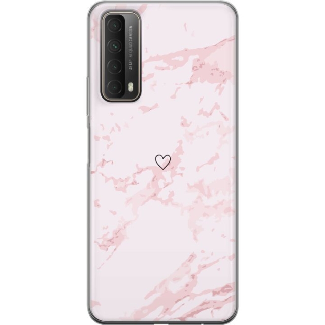 Mobile case for Huawei P smart 2021 with Pink Heart design