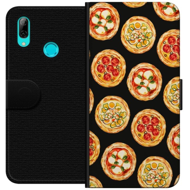 Wallet case for Huawei P smart 2019 with Pizza design