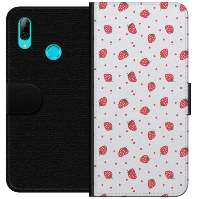 Wallet case for Huawei P smart 2019 with Strawberries design