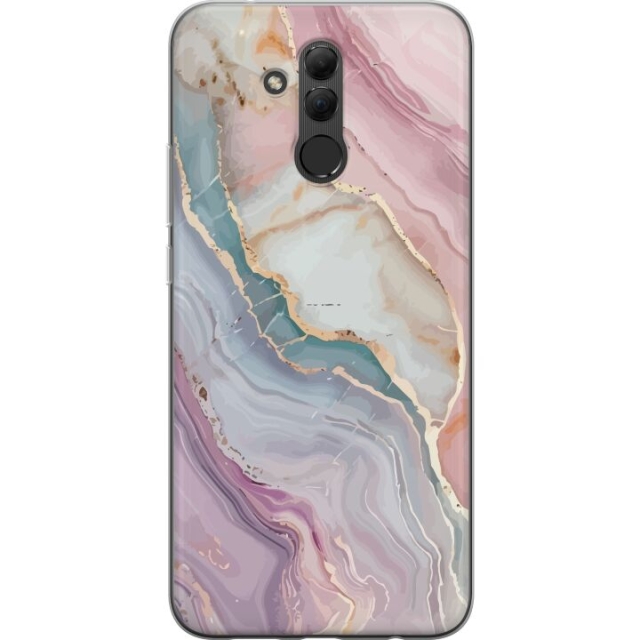 Mobile case for Huawei Mate 20 lite with Marble design