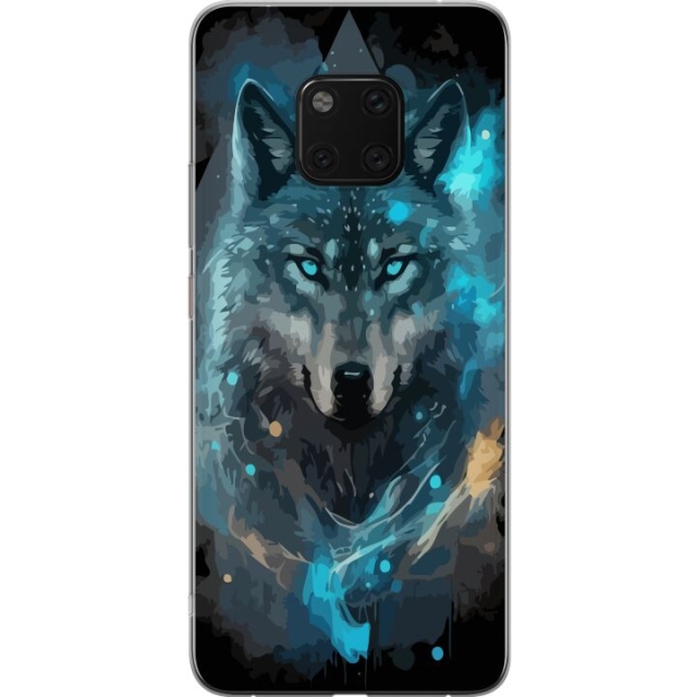 Mobile case for Huawei Mate 20 Pro with Wolf design
