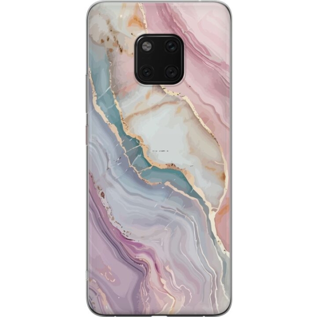 Mobile case for Huawei Mate 20 Pro with Marble design