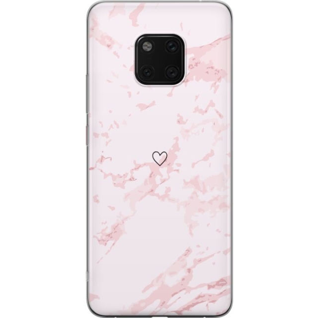 Mobile case for Huawei Mate 20 Pro with Pink Heart design