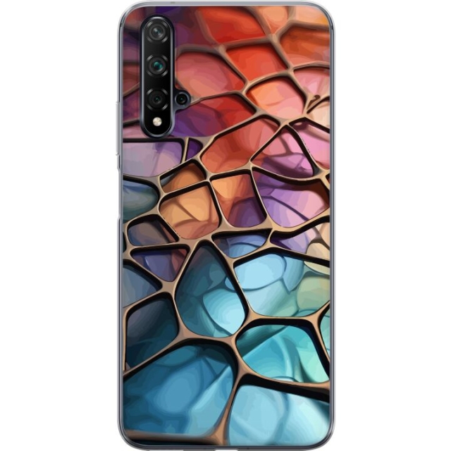 Mobile case for Huawei nova 5T with Metallic pattern design