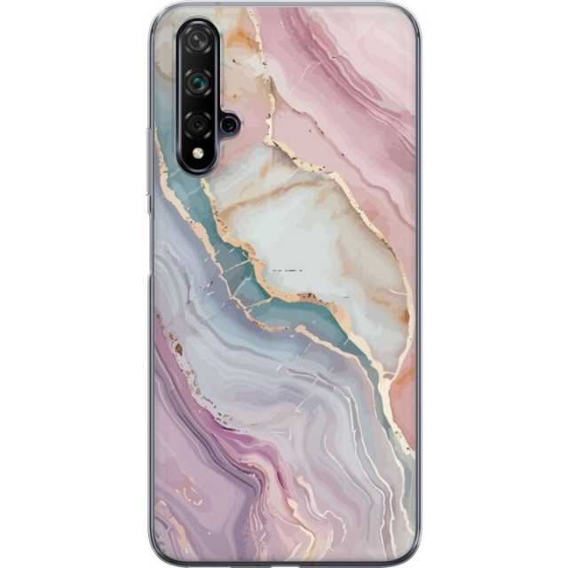 Mobile case for Huawei nova 5T with Marble design