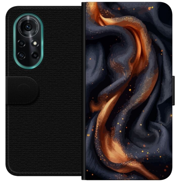 Wallet case for Huawei nova 8 Pro with Fiery silk design
