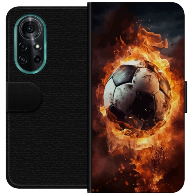 Wallet case for Huawei nova 8 Pro with Football design