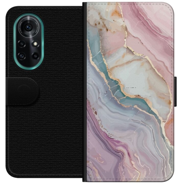 Wallet case for Huawei nova 8 Pro with Marble design
