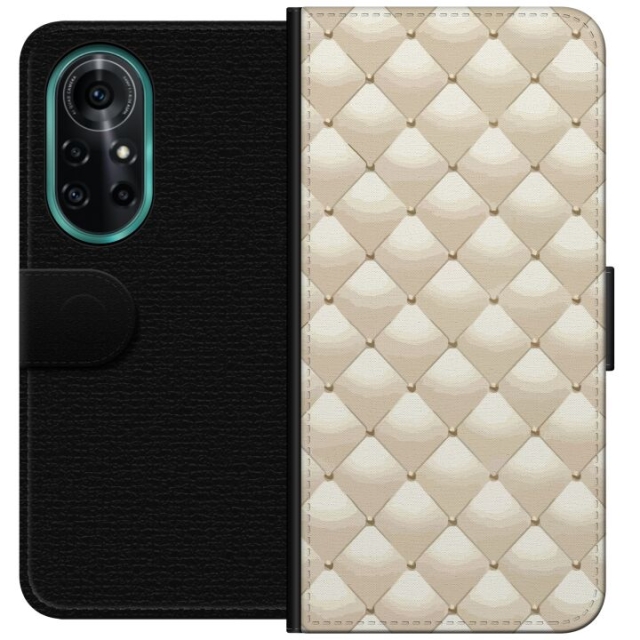 Wallet case for Huawei nova 8 Pro with Gold shine design