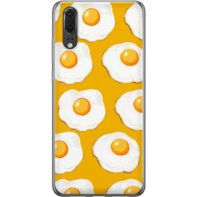 Mobile case for Huawei P20 with Fried egg design
