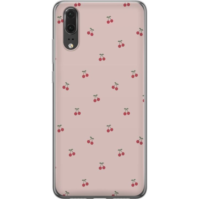 Mobile case for Huawei P20 with Cherry design