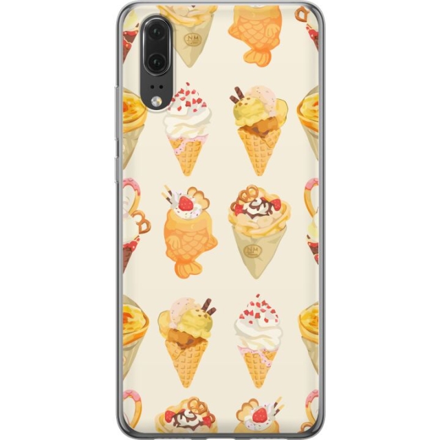 Mobile case for Huawei P20 with Glassy design