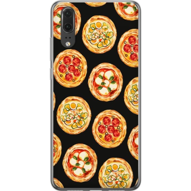 Mobile case for Huawei P20 with Pizza design