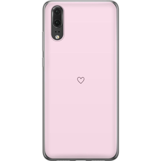 Mobile case for Huawei P20 with Heart design