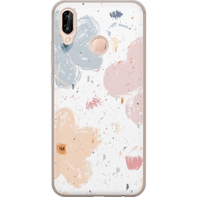 Mobile case for Huawei P20 lite with Flowers design