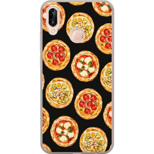 Mobile case for Huawei P20 lite with Pizza design