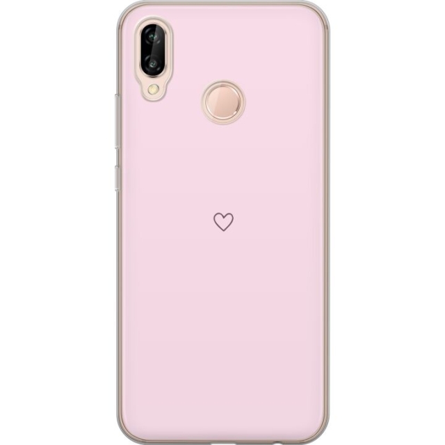 Mobile case for Huawei P20 lite with Heart design