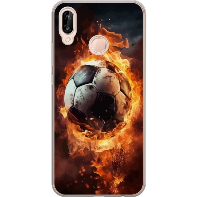 Mobile case for Huawei P20 lite with Football design