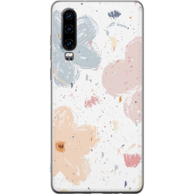 Mobile case for Huawei P30 with Flowers design