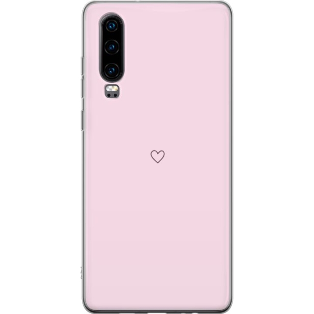 Mobile case for Huawei P30 with Heart design