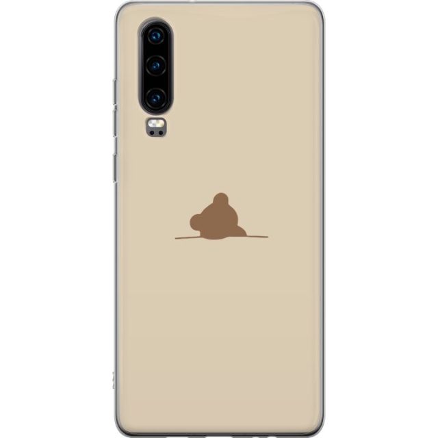 Mobile case for Huawei P30 with Nalle design