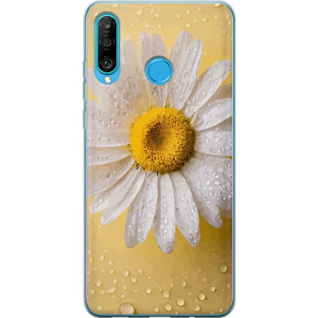 Mobile case for Huawei P30 lite with Porslinsblomma design