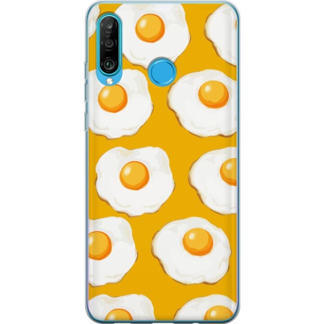 Mobile case for Huawei P30 lite with Fried egg design
