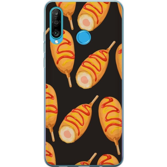 Mobile case for Huawei P30 lite with Chicken drumstick design