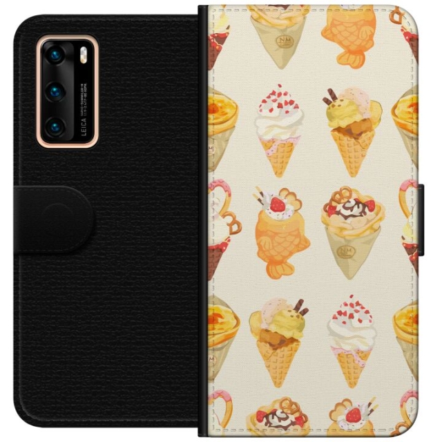 Wallet case for Huawei P40 with Glassy design