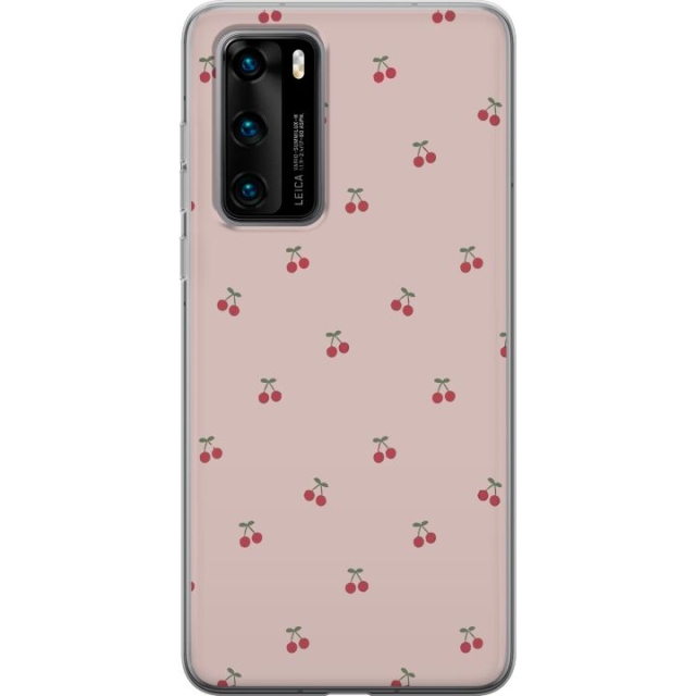 Mobile case for Huawei P40 with Cherry design