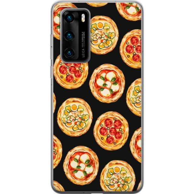 Mobile case for Huawei P40 with Pizza design