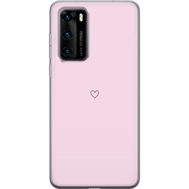 Mobile case for Huawei P40 with Heart design