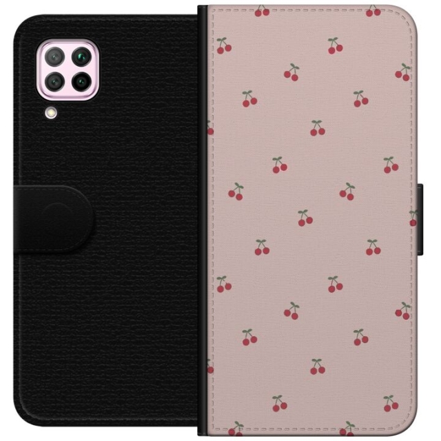 Wallet case for Huawei P40 lite with Cherry design