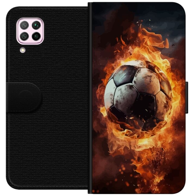 Wallet case for Huawei P40 lite with Football design