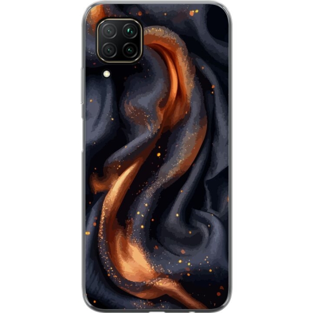 Mobile case for Huawei P40 lite with Fiery silk design