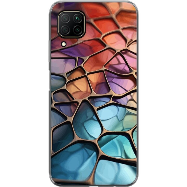 Mobile case for Huawei P40 lite with Metallic pattern design