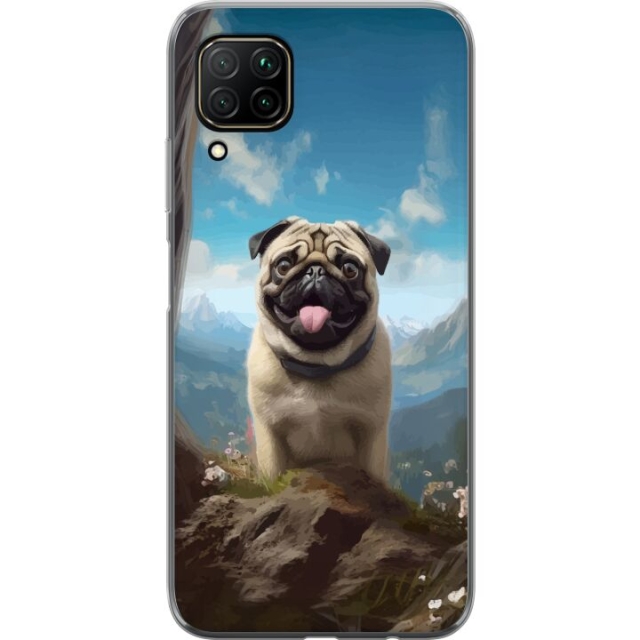 Mobile case for Huawei P40 lite with Happy Dog design