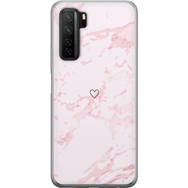 Mobile case for Huawei  P40 lite 5G with Pink Heart design