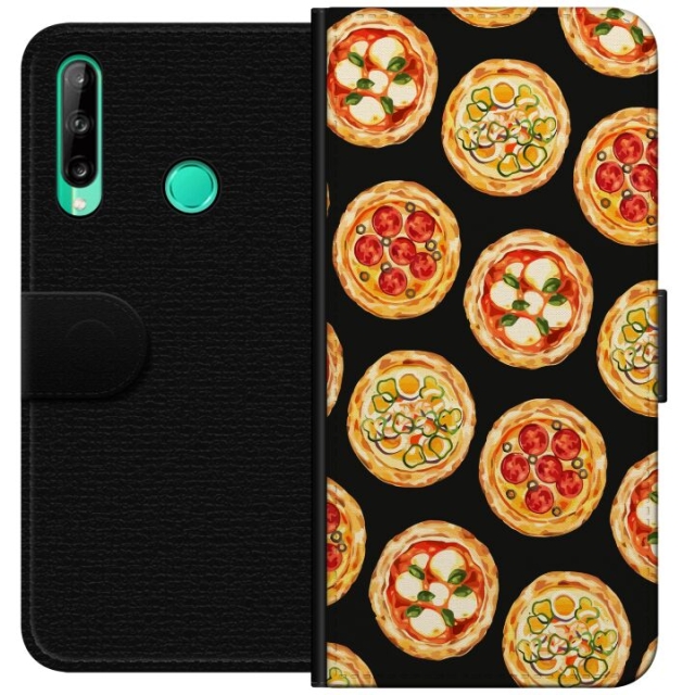 Wallet case for Huawei P40 lite E with Pizza design