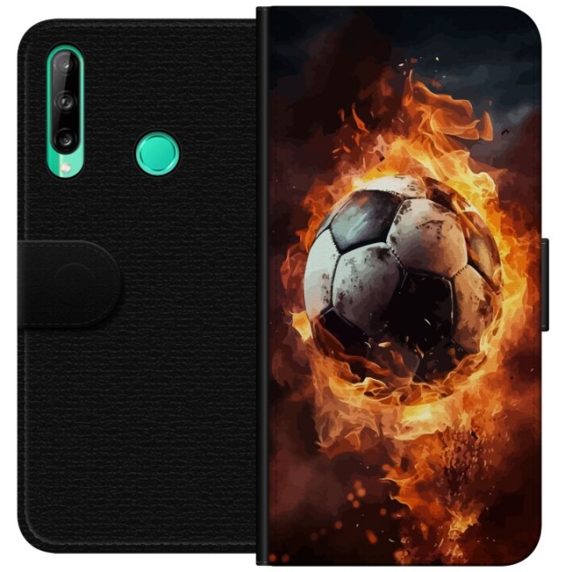 Wallet case for Huawei P40 lite E with Football design