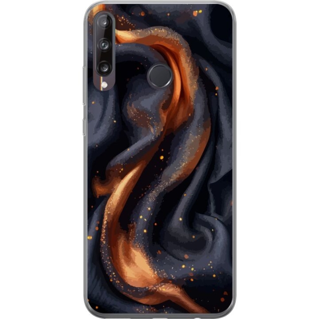 Mobile case for Huawei P40 lite E with Fiery silk design