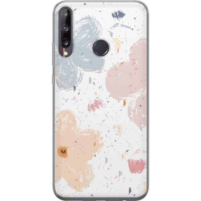 Mobile case for Huawei P40 lite E with Flowers design