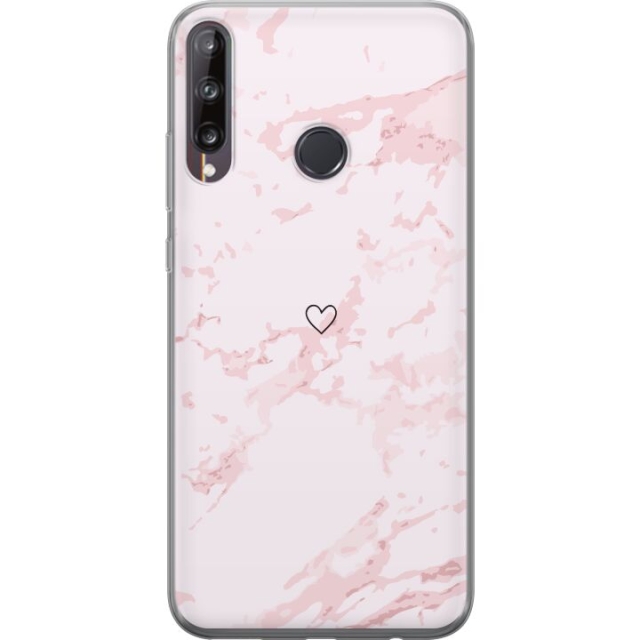 Mobile case for Huawei P40 lite E with Pink Heart design