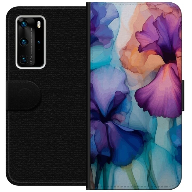 Wallet case for Huawei P40 Pro with Magical flowers design