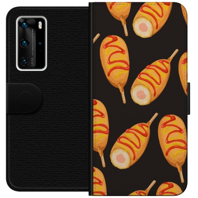 Wallet case for Huawei P40 Pro with Chicken drumstick design