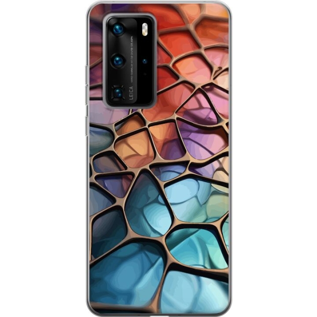Mobile case for Huawei P40 Pro with Metallic pattern design