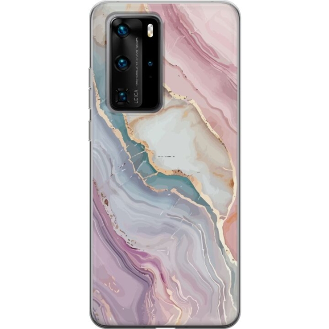 Mobile case for Huawei P40 Pro with Marble design