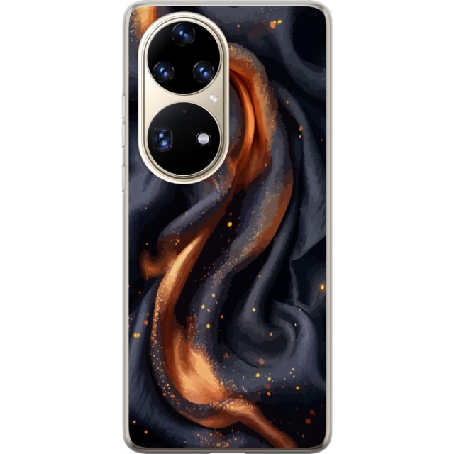 Mobile case for Huawei P50 Pro with Fiery silk design