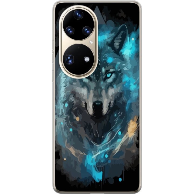 Mobile case for Huawei P50 Pro with Wolf design